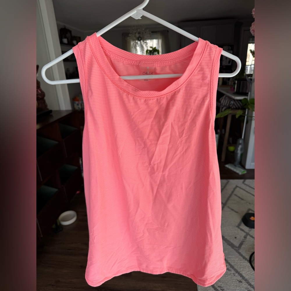 CALIA by Carrie Underwood Neon Coral Tank Top